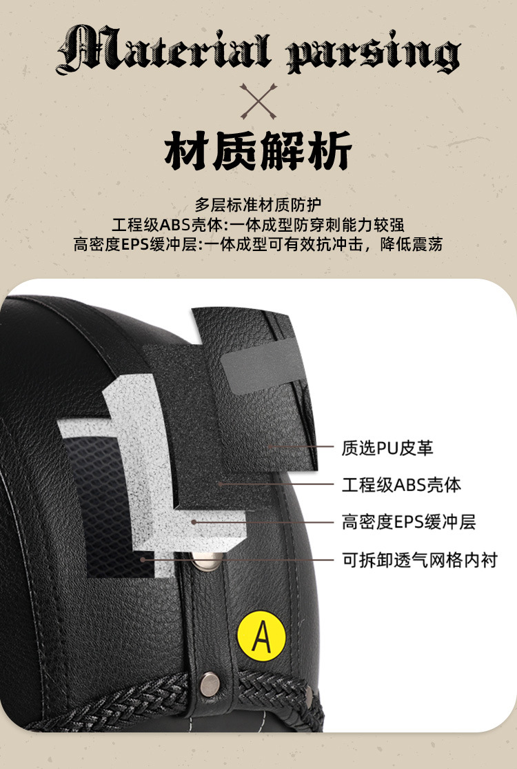 Suitable for 3C Certified Retro Prince Cruise Motorcycle Helmets, Suitable for All Seasons, Multiple Color Options Abs