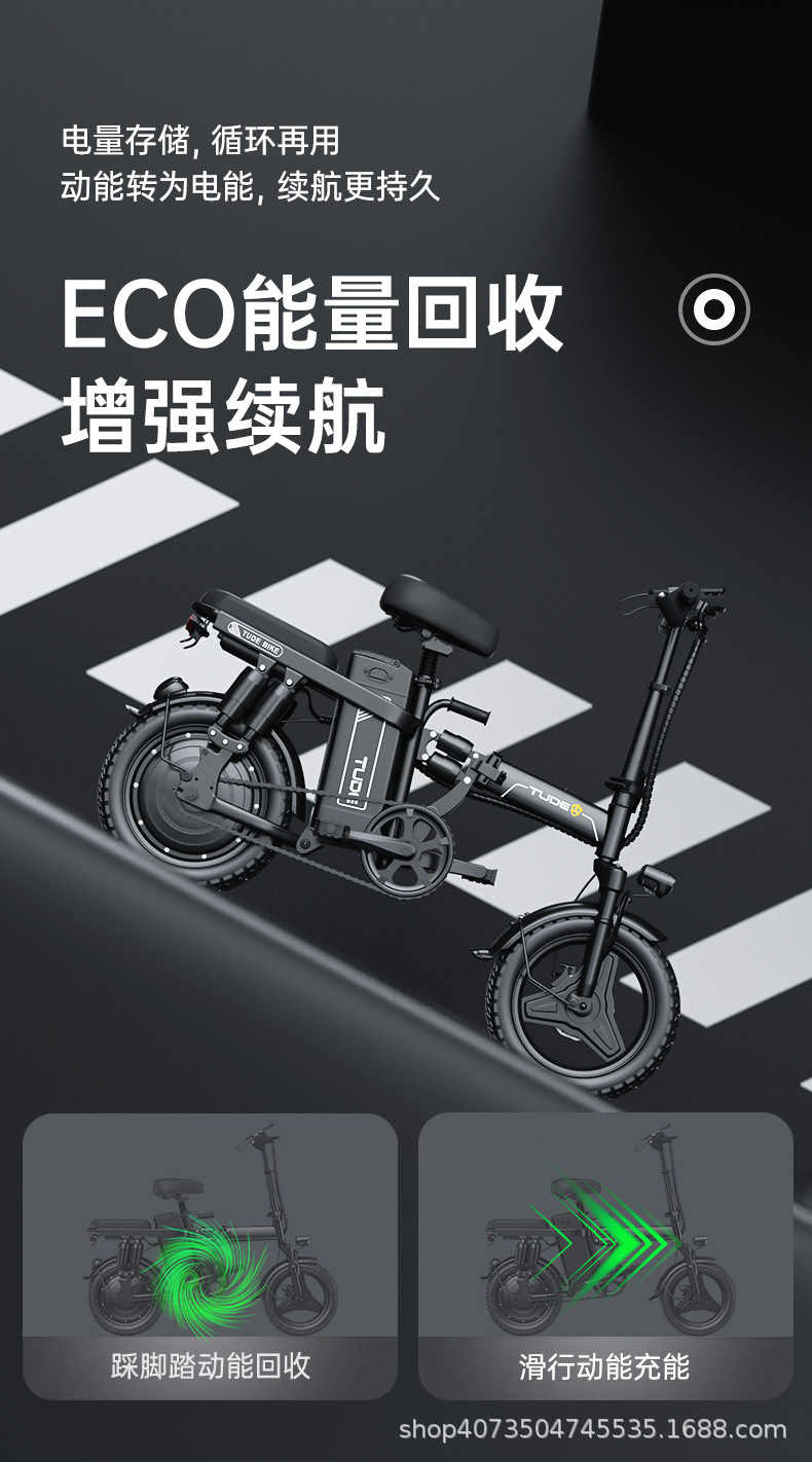 Folding Electric Bicycle Small Substitute Driving Lithium Battery