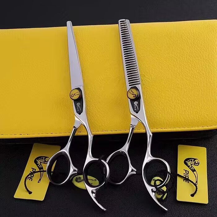 火神烟斗销款发廊专用剪刀打薄剪平剪发型师美发剪牙剪理发剪
