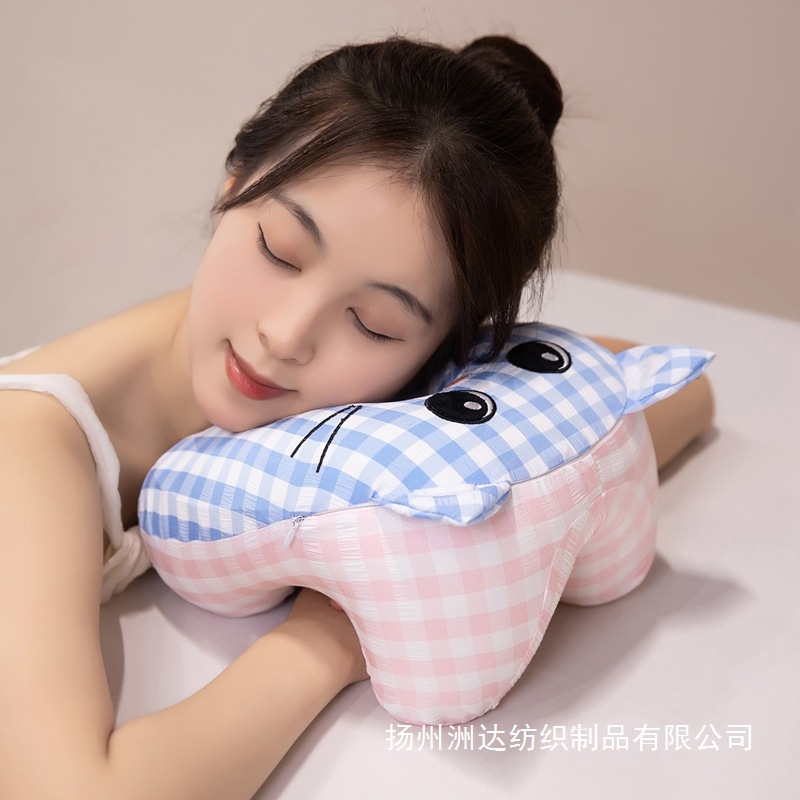 Almohada para Siesta de Espuma Viscoelástica de Peluche para Oficina