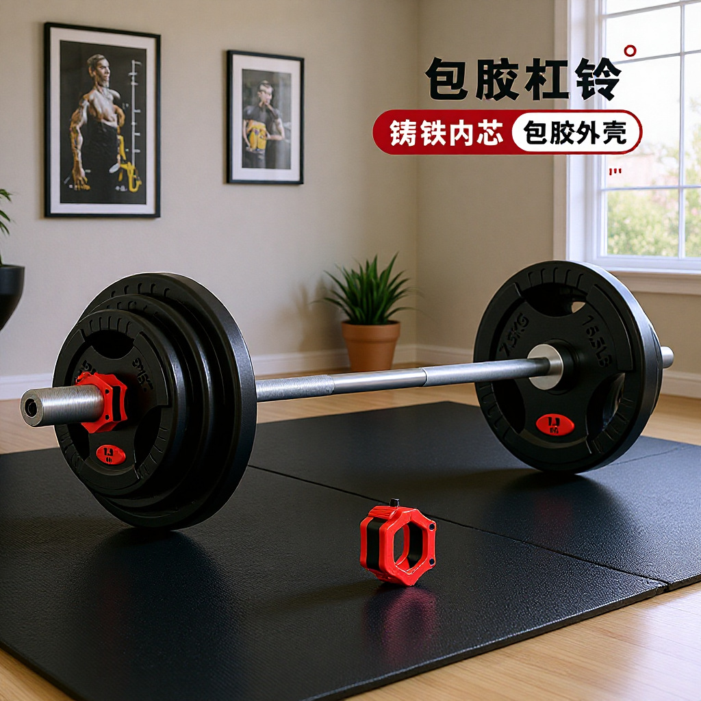 Hip Bridge Barbell Pure Iron Set Men's Fitness Weightlifting Squat Bag Iron Sheet Bench Press Olympic Pole Large Hole Hip Push Hand Grabbing Sheet