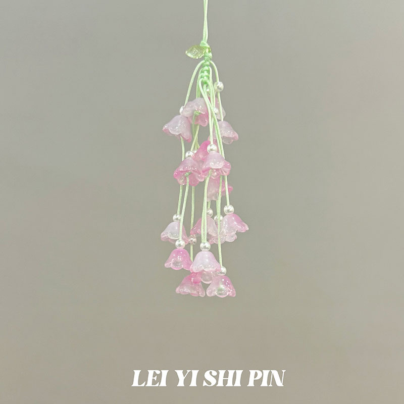 [Mel Peach Oolong] nuevo diseño de cuentas dulces nicho hermosa cadena de teléfonos móviles de cuentas de alta gama cadena de teléfonos móviles