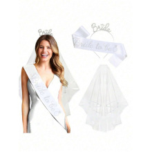 U 36415 Bride veil headband three set ����ͷɴ����������