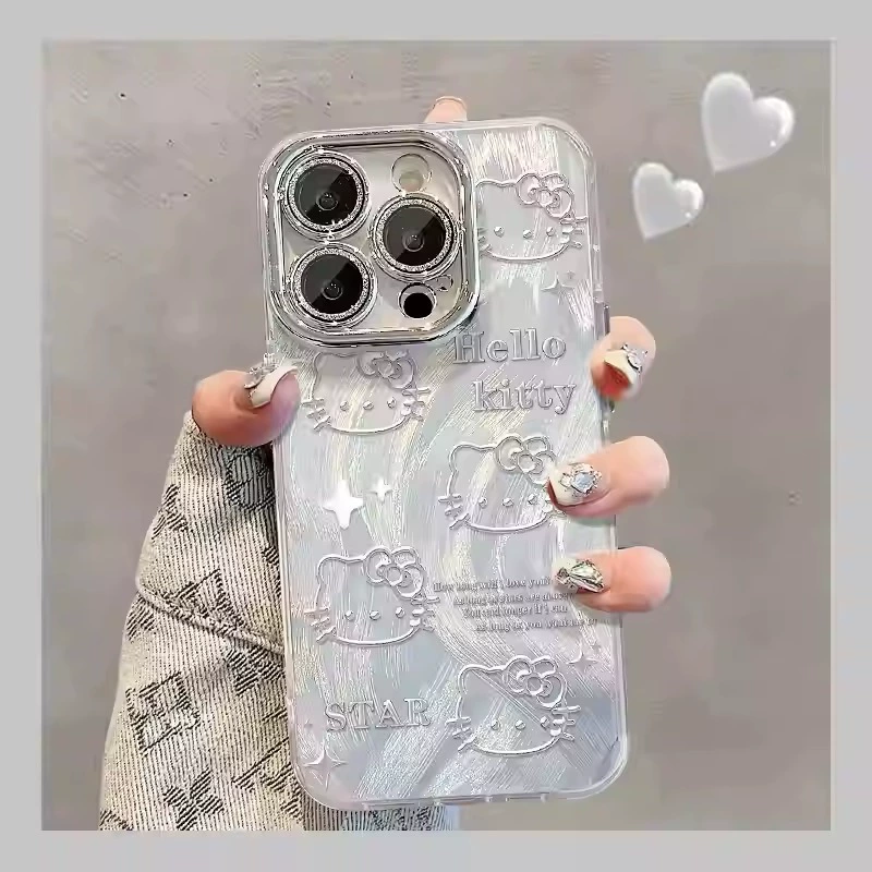 Совместимый чехол для телефона Huawei Mate80/Pura80, Nova15/Pura70/Pro Tide, Per feather yarn Hello Kitty 256