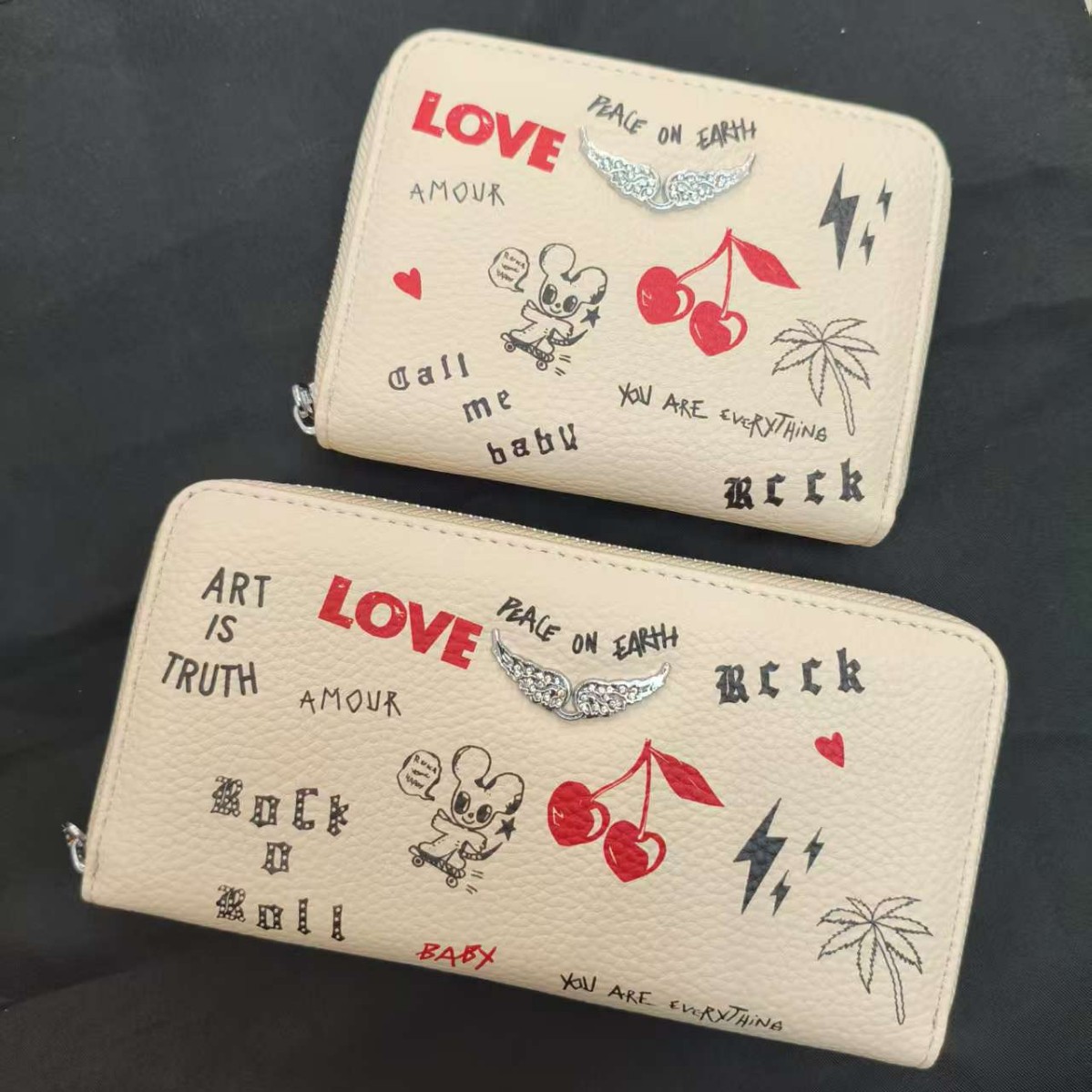 ZV bolsos de mujer de diamantes en caliente transfronterizos bolsos de cadena metálica bolsos tarjetas de cartera bolsos de mano largos bolsos de cambio monedero integrado