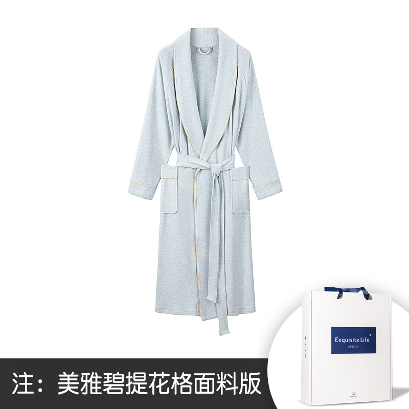 Tencel de lujo de doble cara de lana de otoño e invierno de las mujeres largo camisón albornoz aminoácido puede salir a casa desgaste pijamas en stock