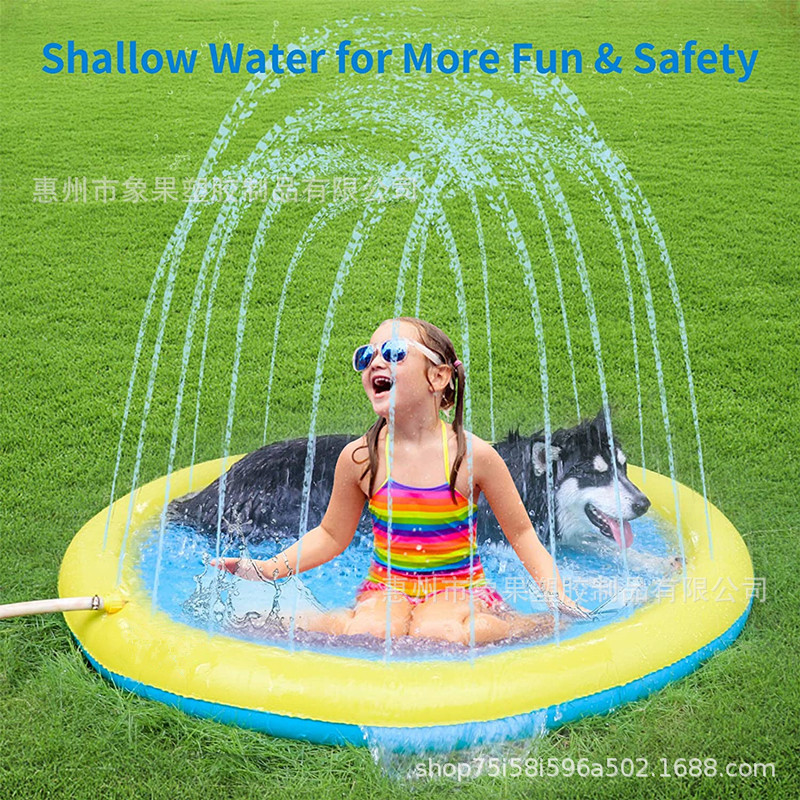 Cross-border water mat Dog Toy Dog swimming pool game mat pet water spray mat pet Dog water spray Toy