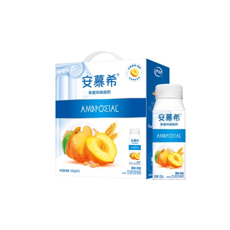 Anmuxi Official Flagship Store Yellow Peach Oatmeal Flavored Yogurt Yogurt Whole Box 200g*10 Boxes Anmuxi Official Flagship Store Yellow Peach Oatmeal Flavored Yogurt Yogurt Whole Box 200g*10 Boxes