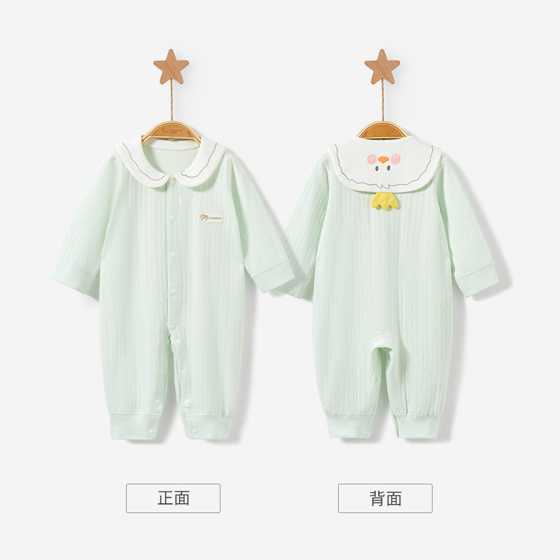Mono de bebé Primavera, Otoño e Invierno de los hombres y las mujeres de algodón fino bebé Super lindo mameluco traje otoño recién nacido Ropa