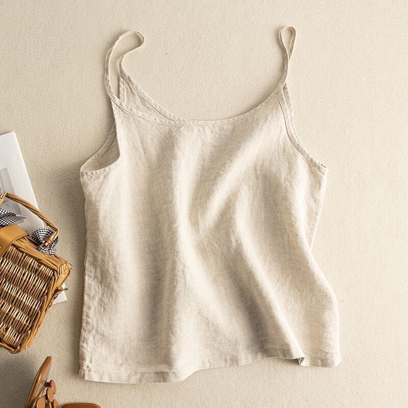 2026 New Summer Style Linen Camisole for Women, Loose and Comfortable, Casual and Stylish, Lightweight Cotton and Linen Top 2026 New Summer Style Linen Camisole for Women, Loose and Comfortable, Casual and Stylish, Lightweight Cotton and Linen Top