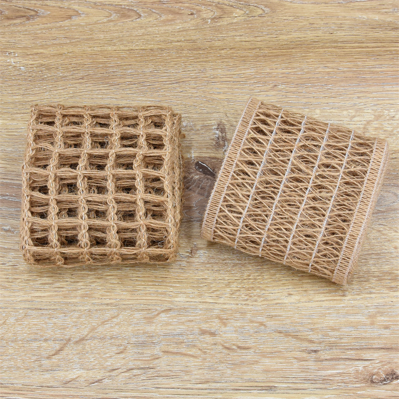 Nuevo Amazon transfronterizo hueco retrógrado tela de lino encaje decoración del hogar jardinería tela de tela cuadrada 3 yardas