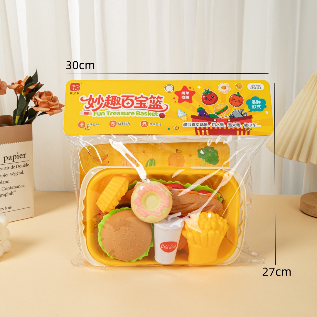 Casa de juegos para niños colección de juguetes de simulación para niños cajero juguetes cake corte fruta supermercado cajero traje image 29