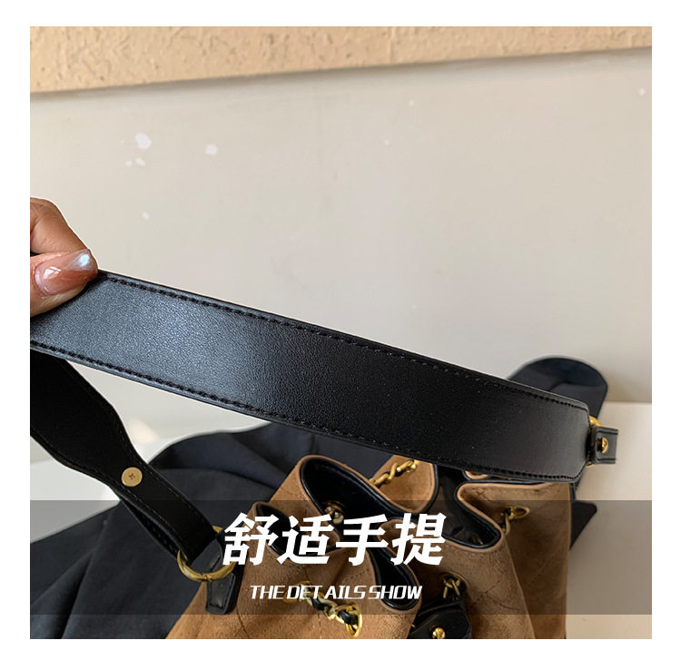 Túi xách tay nữ dáng xô cổ điển đeo vai đi làm dung tích lớn — màu cà phê, màu kaki, màu nâu, đen chi tiết 6