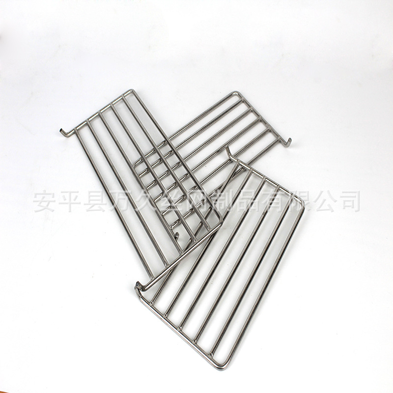 Malla de parrilla de acero inoxidable, horno de engrosamiento rectangular, hornea y secado, herramientas de horno, suministros de kebab