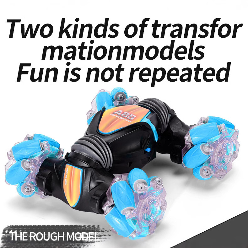 Coche de acrobacias de doble cara con control remoto por gestos mini nuevo transfronterizo 2.4G control dual vehículo todoterreno de alta velocidad para escalar al por mayor.