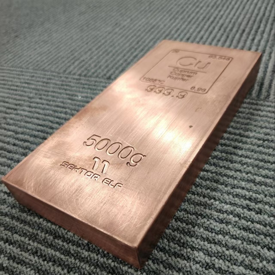 紫铜黄铜仿真金条金砖家居风水摆件影视道具景区铜工艺品摆件挂件