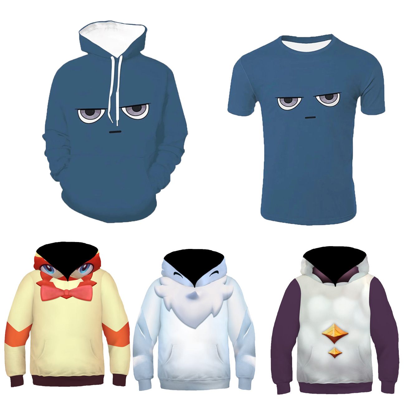 New Palworld Lamballplush series hooded sweatshirts, boys' and girls' hoodies/T-shirts