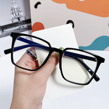 复古方形黑框眼镜框架可配近视男女款时尚TR90防蓝光平光镜韩版潮