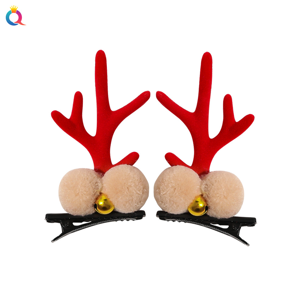 Christmas gift Christmas headdress plush large hair band high-grade hair tie ins large ring_voghion.com
