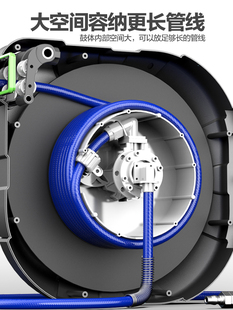 J8 Water Drum with Hose Reel, Electric Drum, High-Pressure Car Wash, Extra-Long Garden Automatic Retractable Hose Reel, Air Drum 20g3
