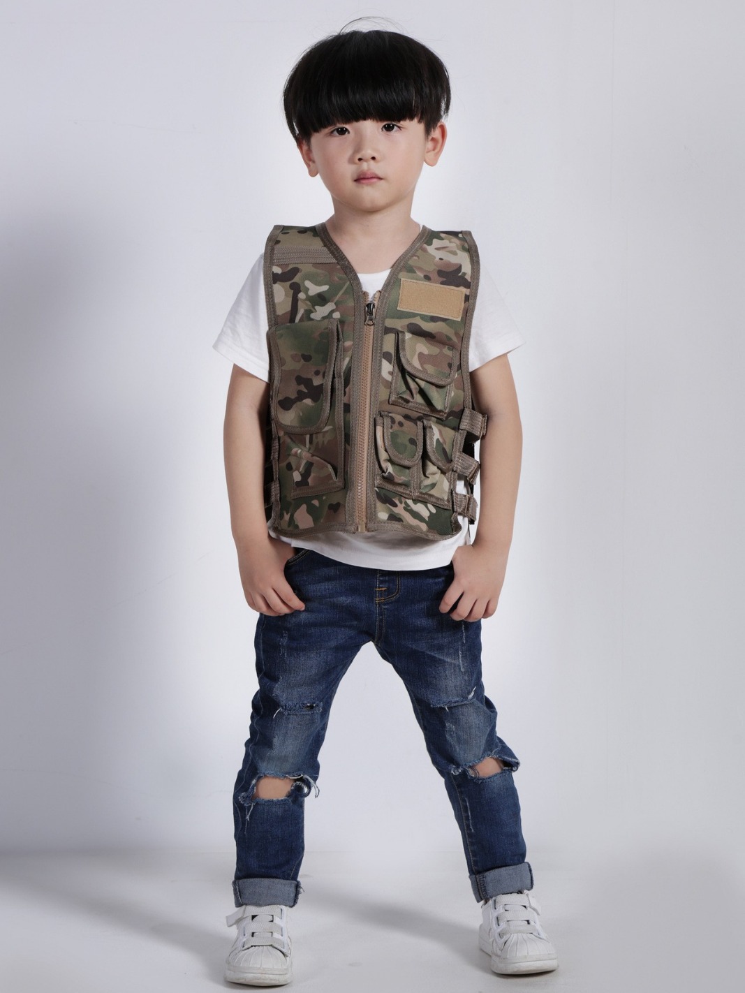 Travel children's tactics camouflage vest for men and women