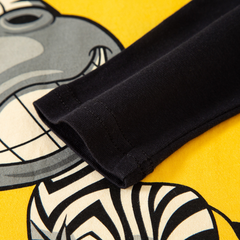 2023 Camiseta de manga larga para niños dibujos animados de niños impresos otoño nuevo suéter de manga de algodón camisa de fondo