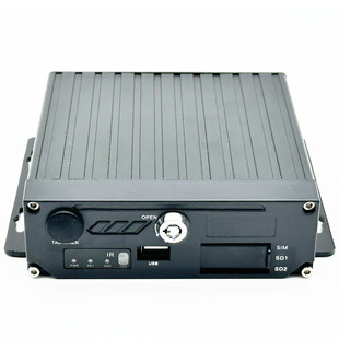 Dual SD card video surveillance host MDVR video recorder camera GPS positioning remote function intercom