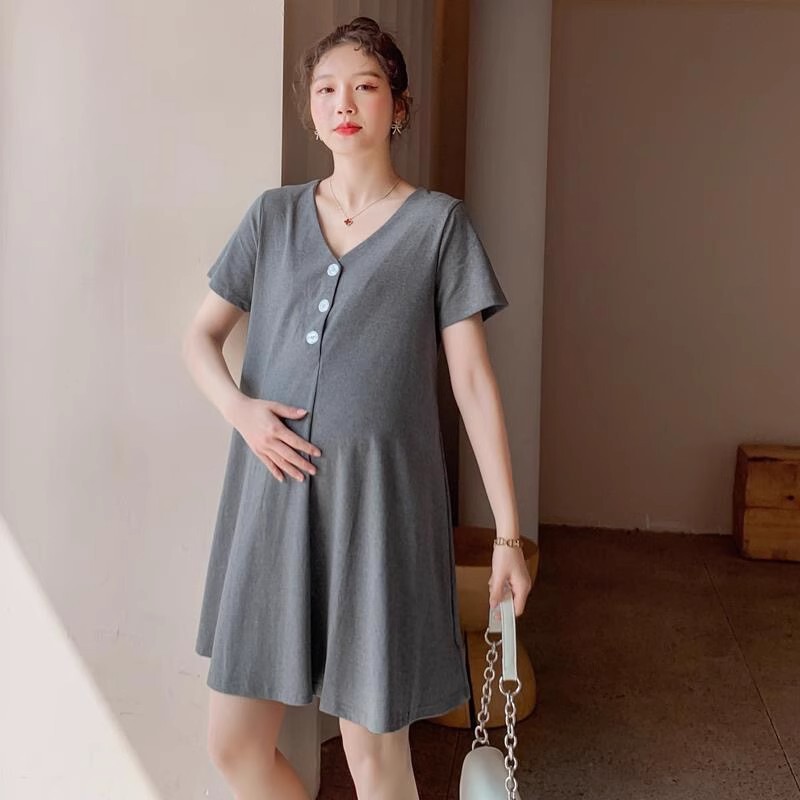 Maternity Summer Dress, Breastfeeding, Fashionable, Loose, Age-Reducing T-Shirt Skirt, Summer Trendy Mom Tops for Women Maternity Summer Dress, Breastfeeding, Fashionable, Loose, Age-Reducing T-Shirt Skirt, Summer Trendy Mom Tops for Women