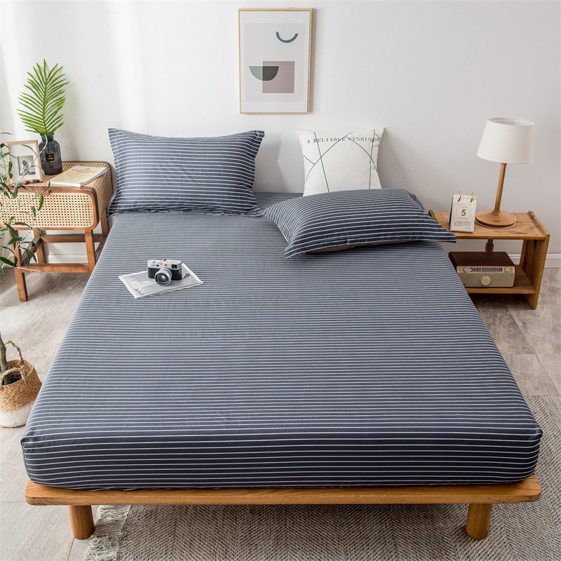 Unbranded Japanese-style pure cotton bedspread 1.8 meters full cotton duvet cover double bed protector mattress cover bedding protector