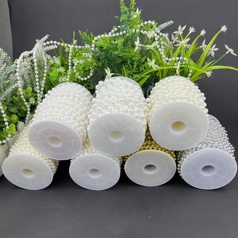 4-14mm Wedding Pearl String Beads Chain DIY Wedding Scene Decoration Pearl Curtain Scene Layout Props
