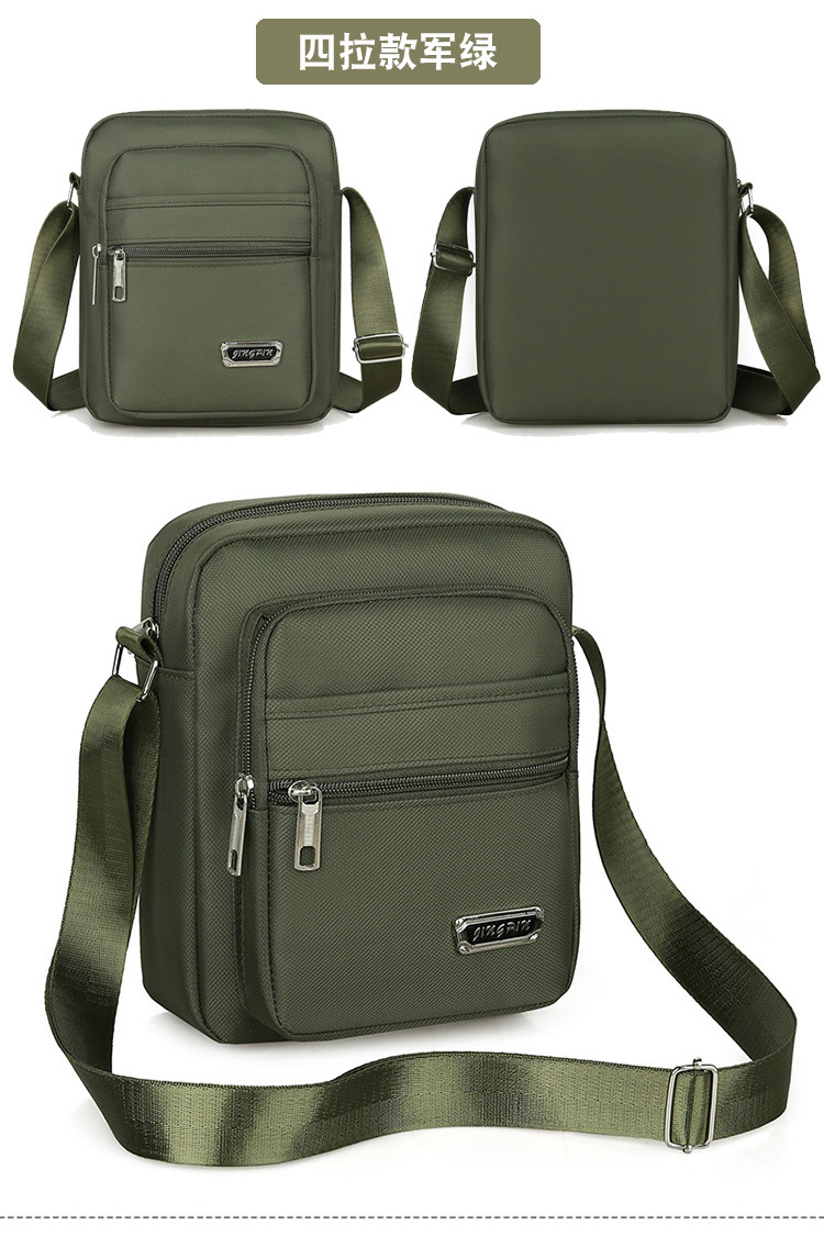 Bolso bandolera de tela de nylon para hombres de verano Bolsa de hombro para hombres Bolsa multiusos de ocio al aire libre Moda de comercio exterior Bolsa de hombro para hombres