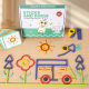Children's Early Education Creative Puzzle Building Blocks Baby Stick Ring Puzzle Intelligence Wooden Toys 3-6 Years Old Kindergarten