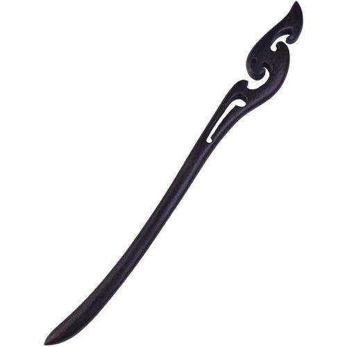 High-end hairpin in ancient style, modern hairpin for tying hair, traditional Chinese hairpin for coiled hair, wood hairpin with a sense of elegance, for daily wear with Hanfu, simple wood hairpin.