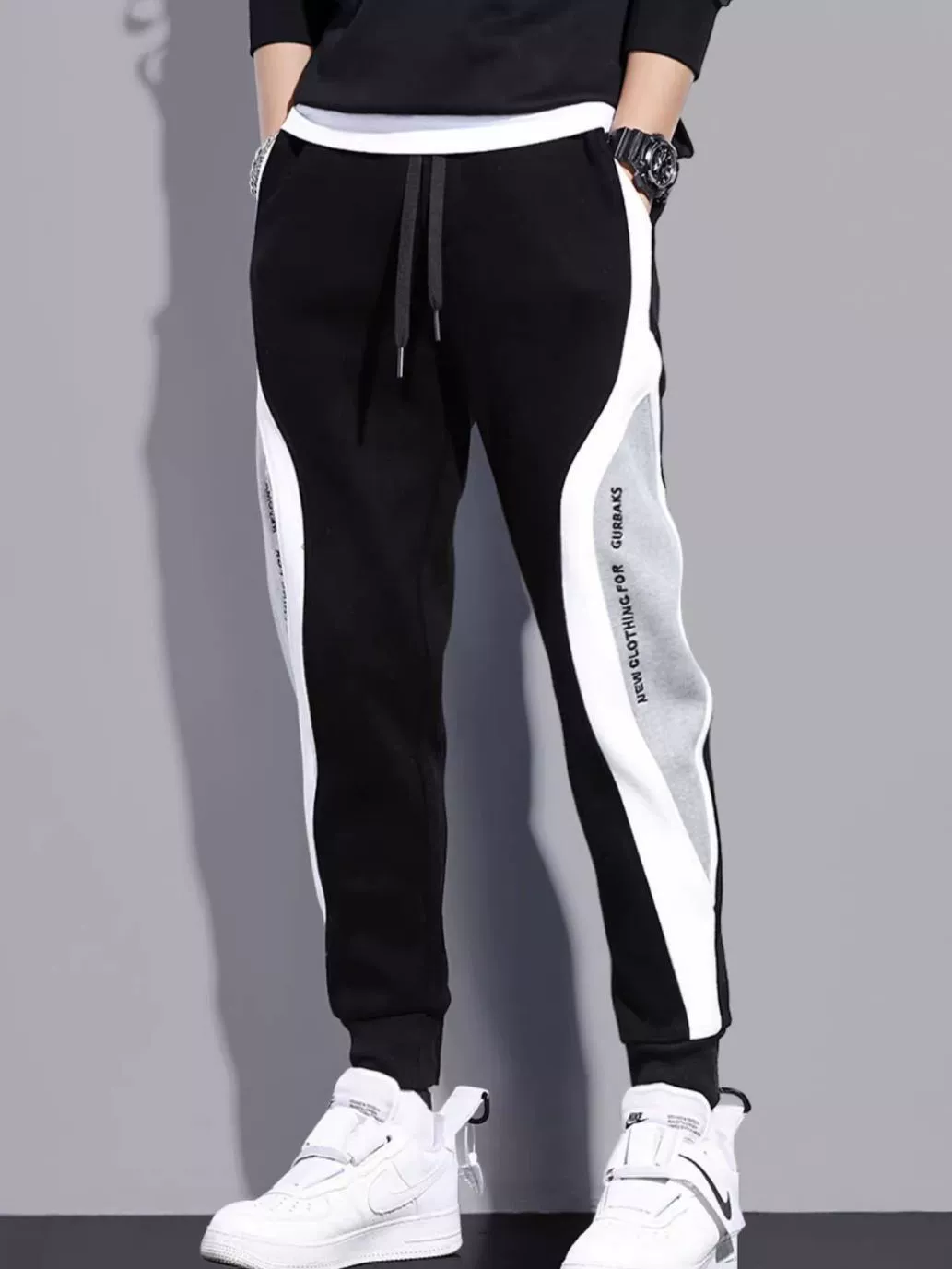 Мужские демисезонные флисовые trendy штаны для отдыха, плюс размер
