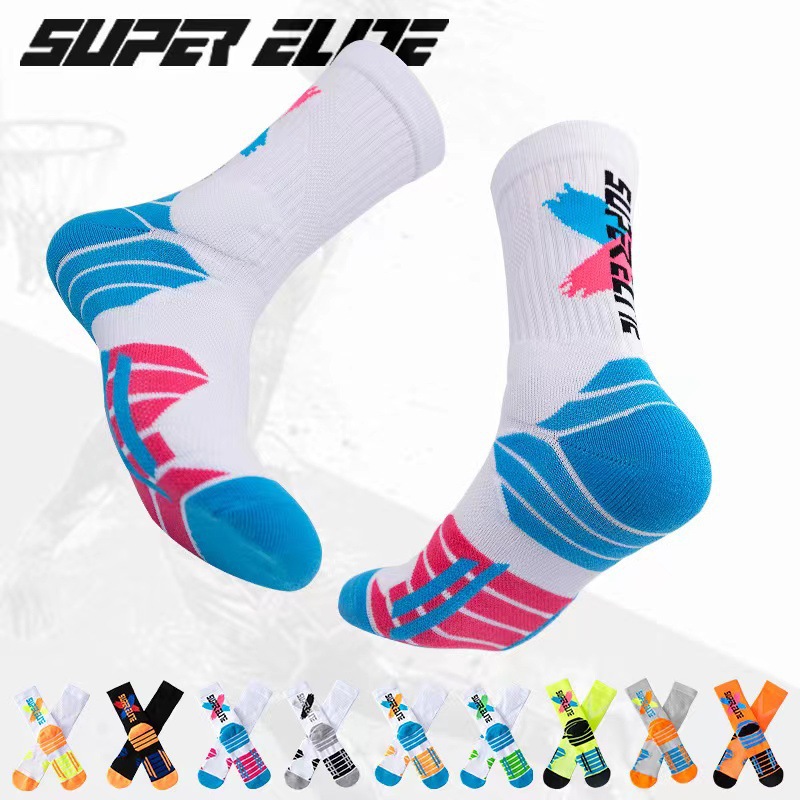 Basketball Socks Men's Mid-Calf Socks Adult Towel Bottom Autumn and Winter Outdoor Sports Special Stockings Men's Cross-Border Foreign Trade