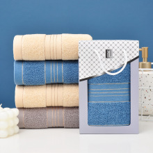 纯棉毛巾礼盒伴手礼单条装 加厚吸水开业活动团购礼品毛巾批发
