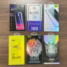 适用于iphone手机钢化膜包装盒透明塑料盒苹果678xs包装3片装现货