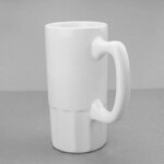 1升陶瓷啤酒杯 陶瓷杯 啤酒节礼品 印企业LOGO二维码