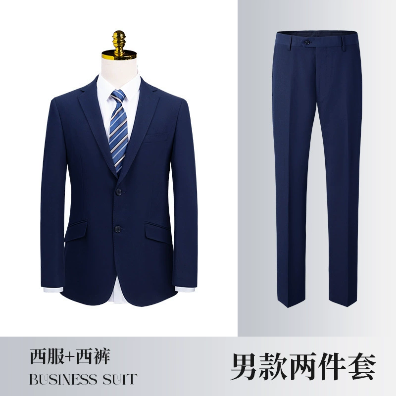 High-end black green suit, jewelry for work