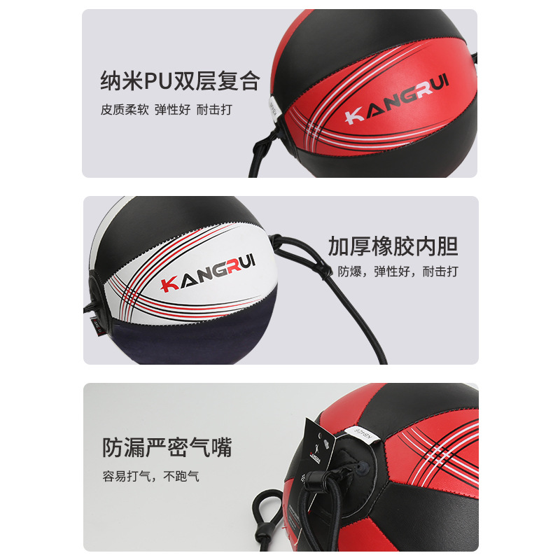 Bote de velocidad de boxeo transfronterizo, entrenamiento de pelota de reacción, boxeo elástico, golpe, bola de fuga, fabricante de Kangrui, una generación