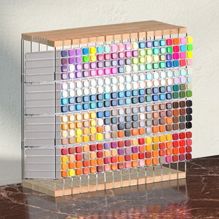 Acrylic Marker Pen Storage Shelf Display Pen Holder Compartment Transparent Storage Box Transparent Large Capacity Multi-Layer Storage