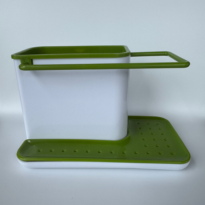 Suministros de limpieza de cocina Almacenamiento y acabado estante de almacenamiento de drenaje creativo escritorio plato paño esponja estante de cepillo de olla de trapo