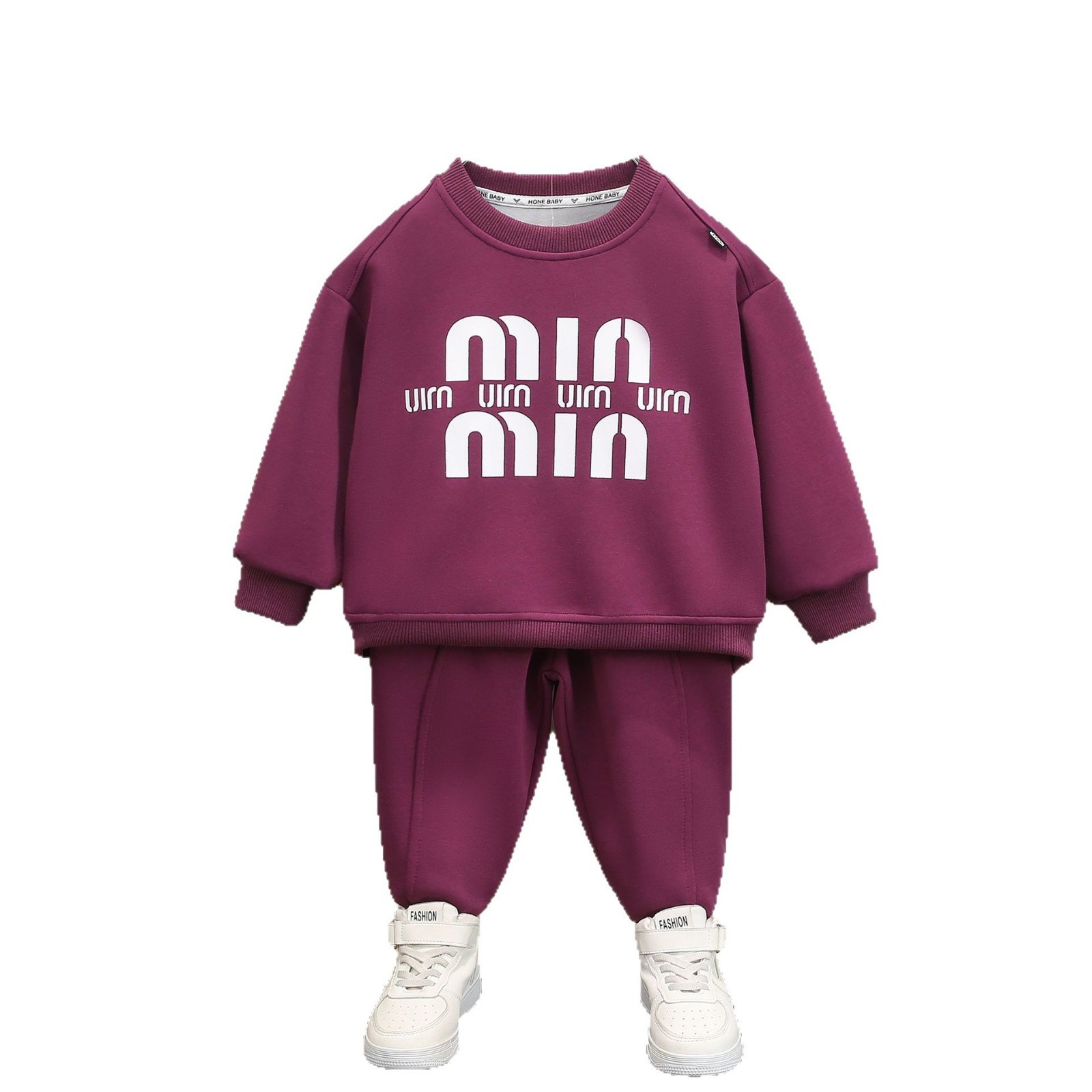 7076 ropa para niños traje para niños primavera y otoño 2025 nueva ropa de celebridades de Internet de moda para niños traje de dos piezas casual de primavera