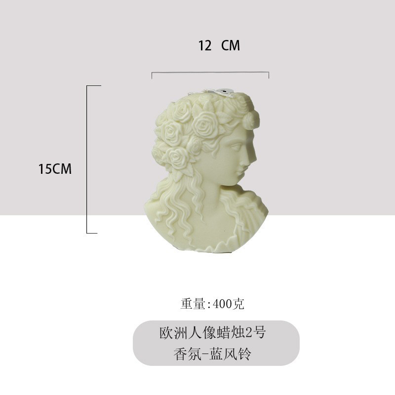 Ventas transfronterizas calientes de figuras europeas en forma de velas de incienso de alta calidad decoración adornos al por mayor explosión