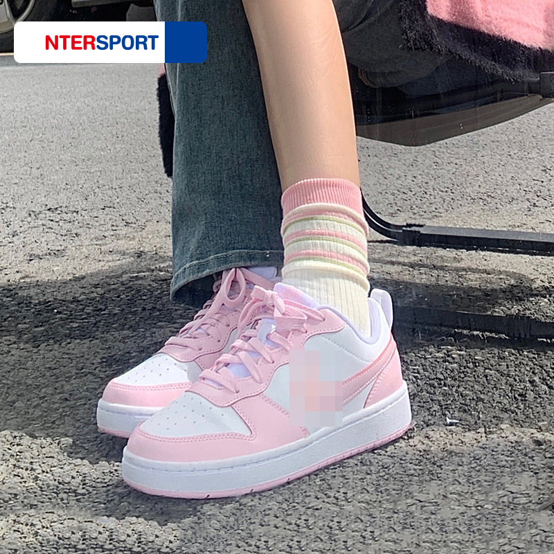 纯原莆田鞋休闲鞋女鞋5秋季新动鞋粉色COURT板鞋DV556跑步鞋多色|undefined