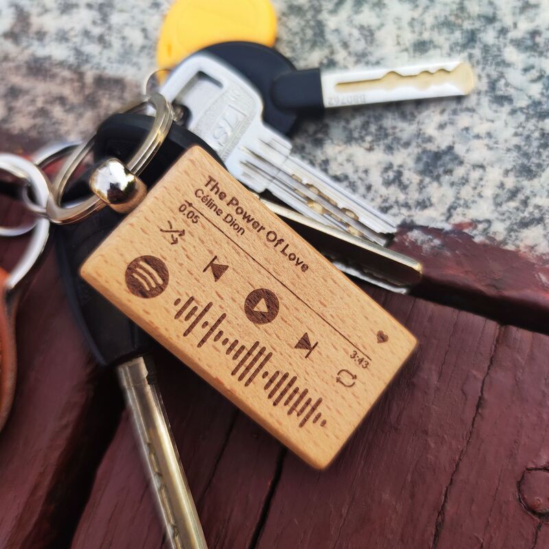 Amazon Etsy Best-Selling Vintage Music Notation Beech Wood Keychain Pendant Decoration Couple Gift Amazon Etsy Best-Selling Vintage Music Notation Beech Wood Keychain Pendant Decoration Couple Gift