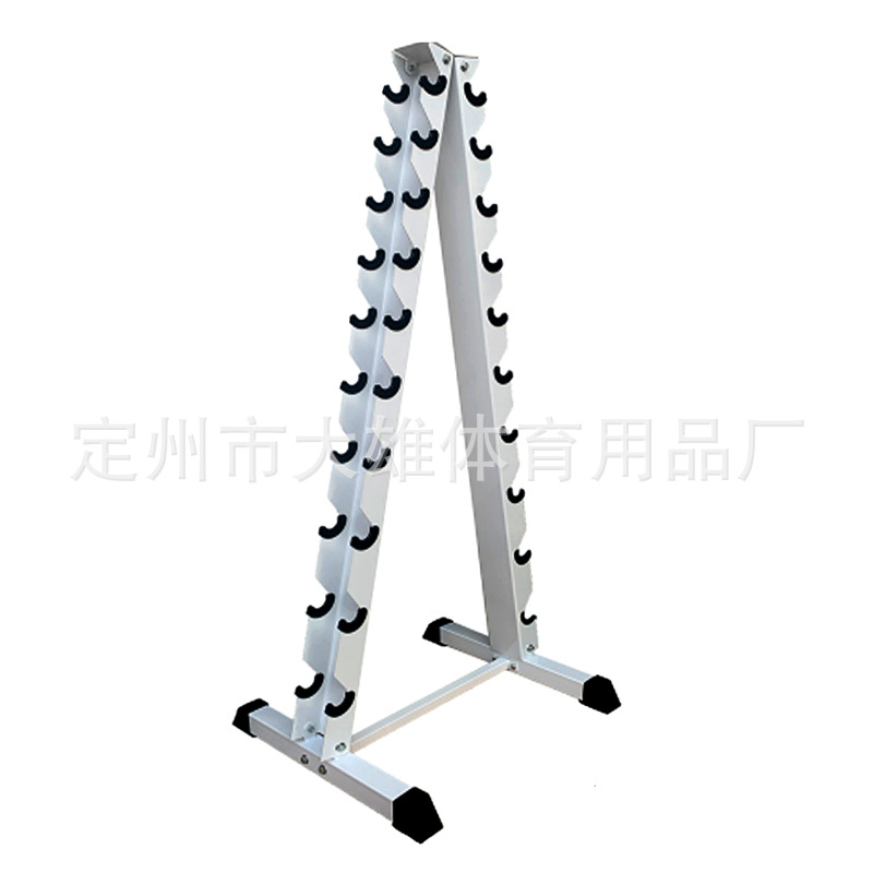 Mancuerna rack espesado tubo de acero Barbell rack hogar comercial equipo de fitness de doble capa hervidor campana rack mancuerna en forma de rack