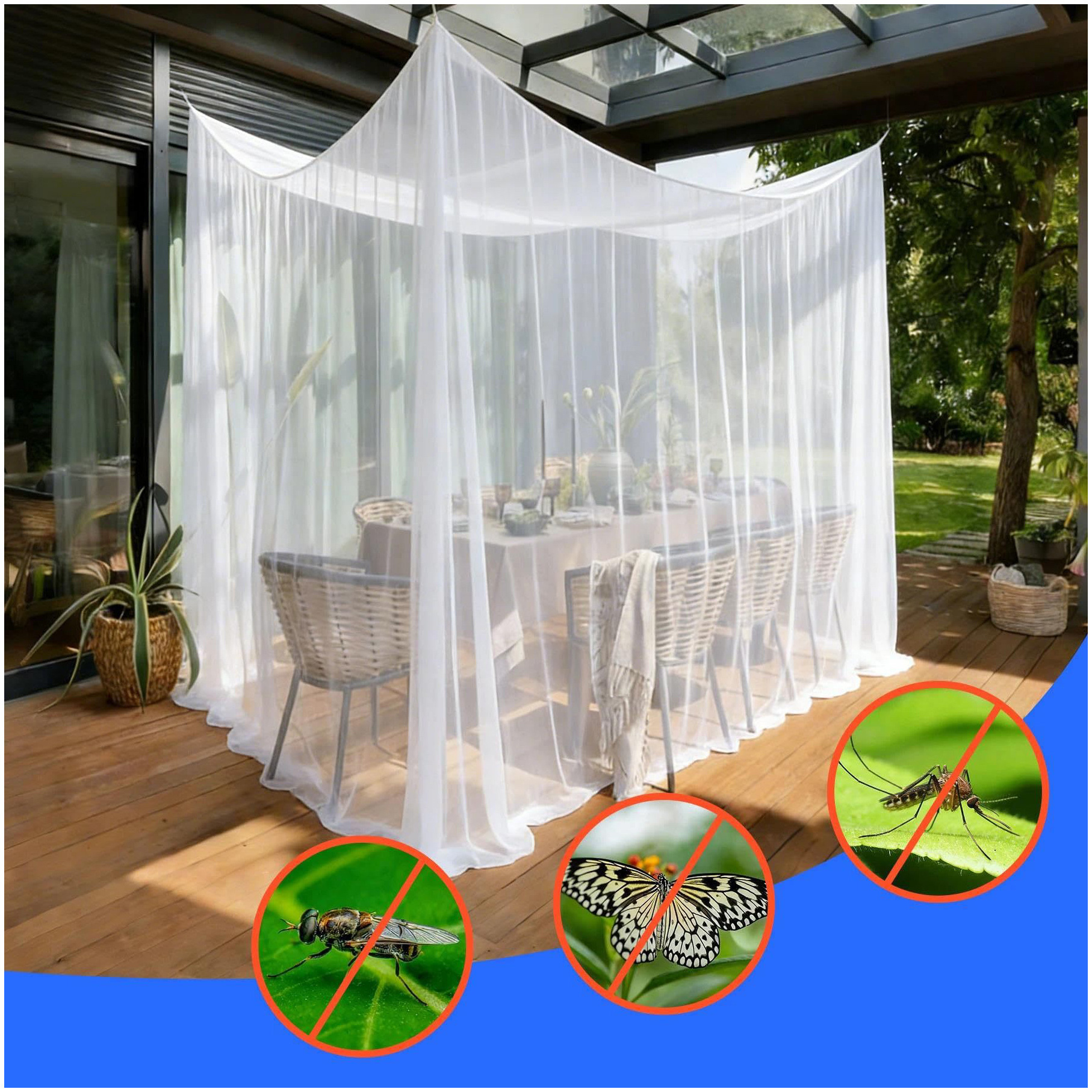 Outdoor Hanging Mosquito Net For Garden Patio And Camping_voghion.com