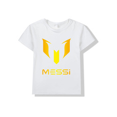 2024新款夏季 足球明星 MESSI 梅西 兒童圖案男童女童圓領短袖T恤