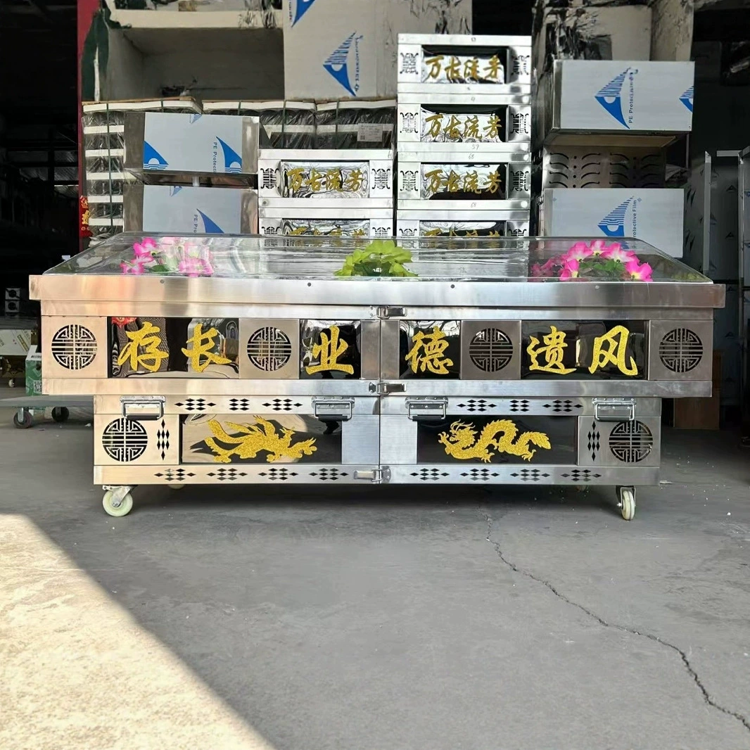 Новый раздельный кристальный гроб, холодильный гроб, морозильник для трупов, портативная ледяная доска, принадлежности для похорон